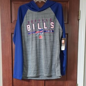 Buffalo Bills Blue and Gray Hoodie
